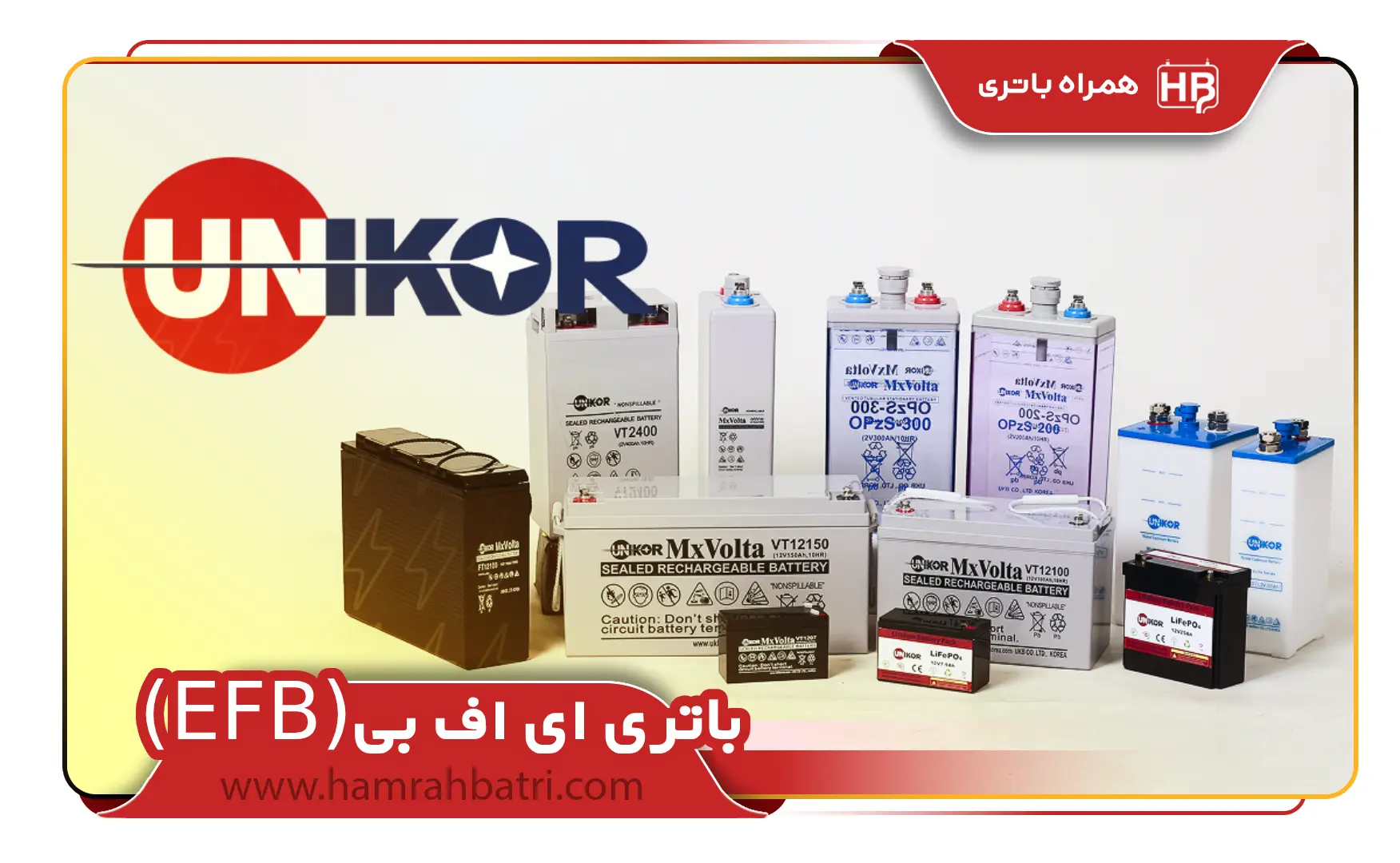 خرید باتری ای اف بی (EFB)